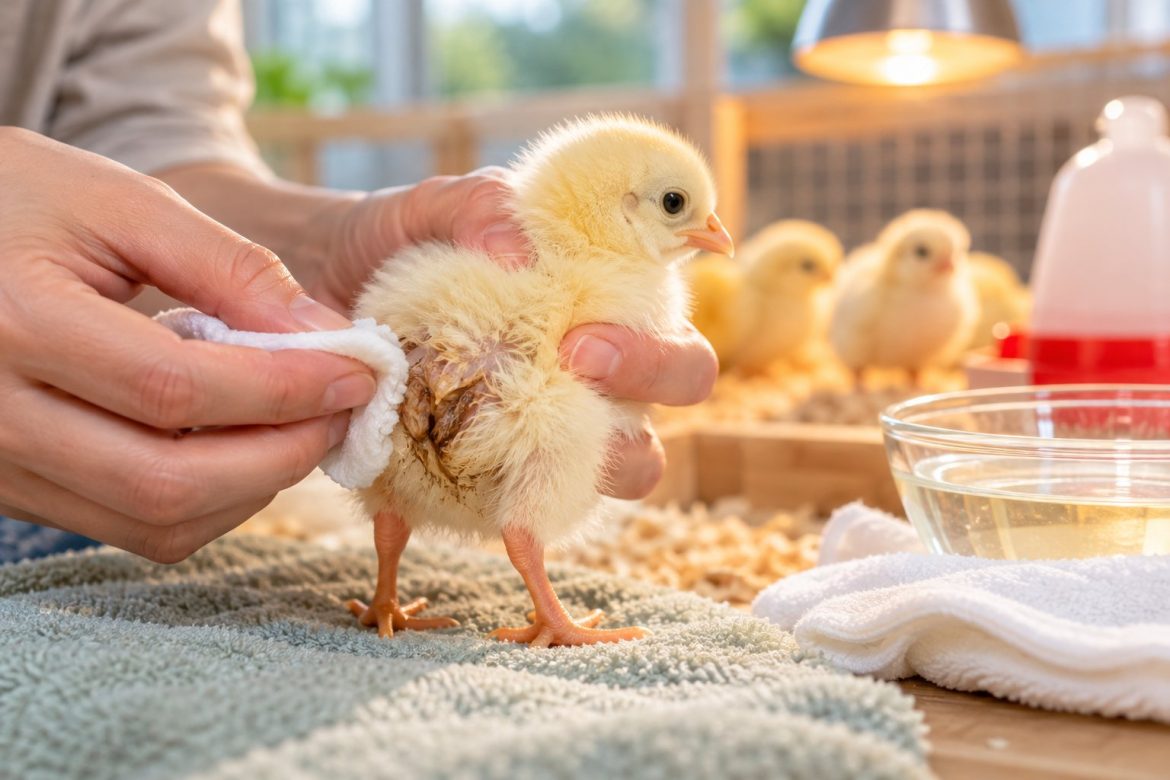 Gà con bị dính phân ở hậu môn: Xử lý an toàn