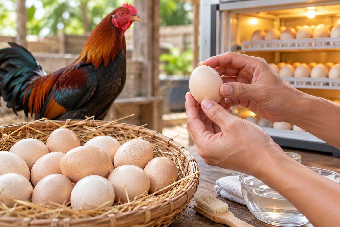Cách chọn trứng gà chọi để ấp đúng tiêu chí