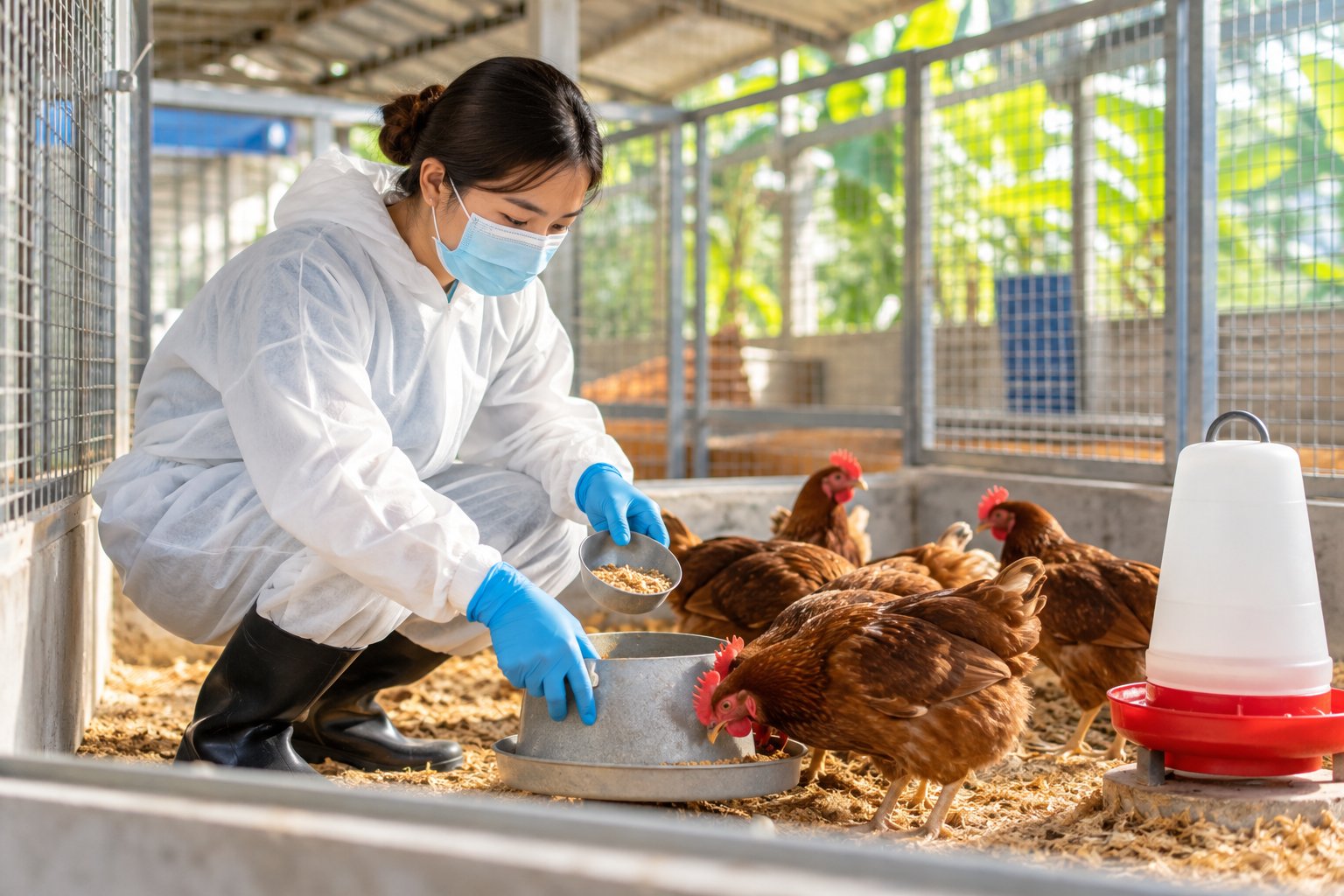 Ảnh minh hoạ: Cách ly gà bệnh: Bố trí ô và quy trình chăm sóc