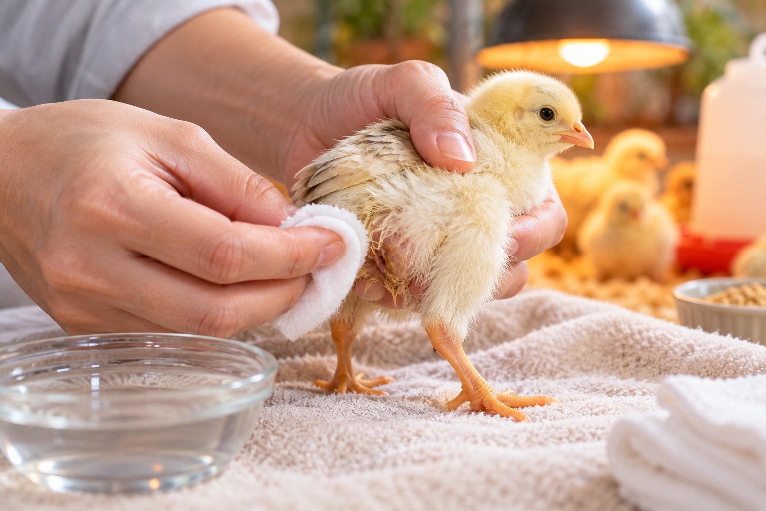 Ảnh minh hoạ: Gà con bị dính phân ở hậu môn: Xử lý an toàn