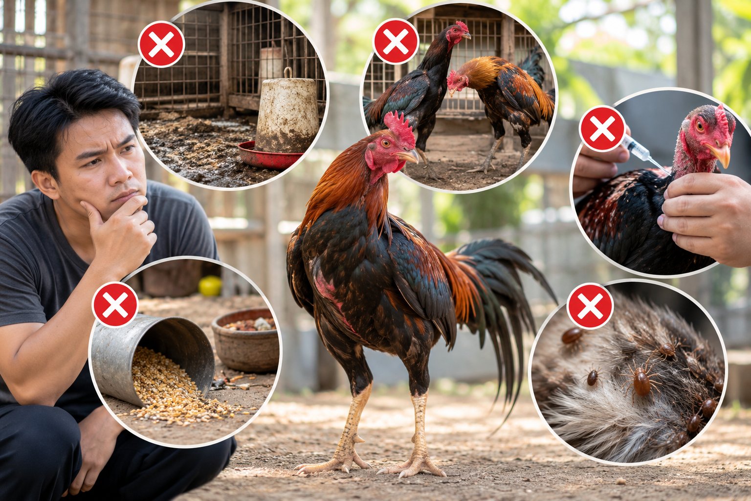 Ảnh minh hoạ: Cách phòng bệnh cho gà chọi: Vệ sinh và tiêm phòng