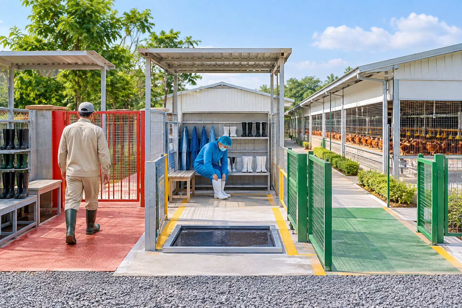 Ảnh minh hoạ: Kiểm soát ra vào chuồng gà: checklist dễ áp dụng