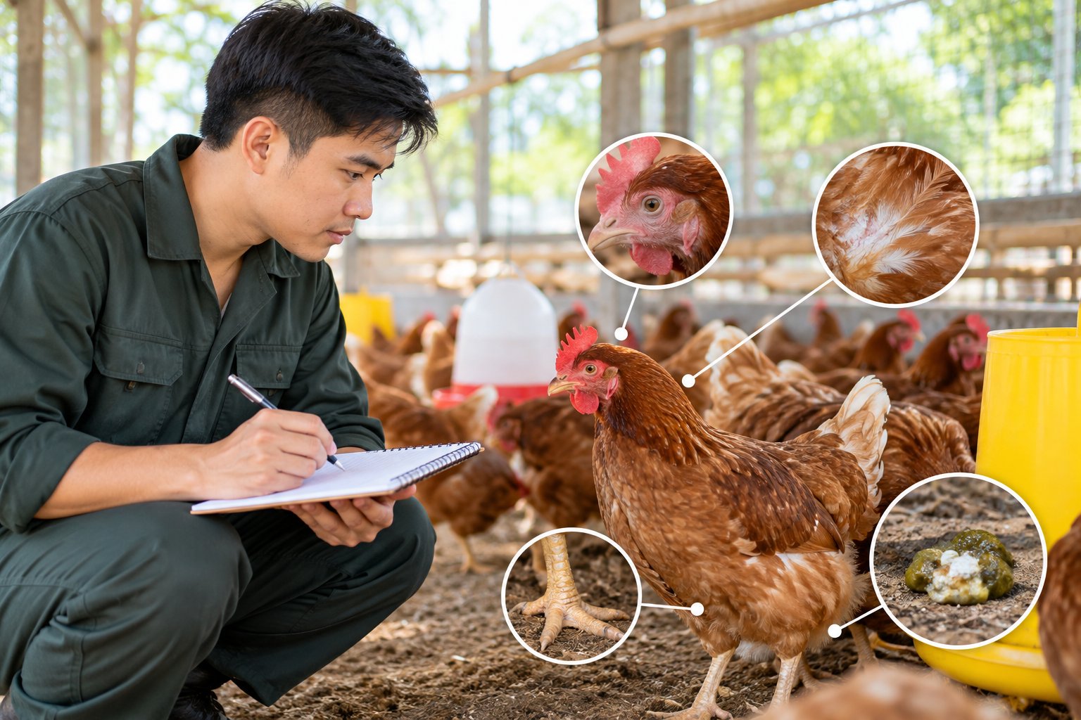 Sổ theo dõi sức khỏe đàn gà: Mẫu ghi chép mỗi ngày 4 Ảnh minh hoạ: Sổ theo dõi sức khỏe đàn gà: Mẫu ghi chép mỗi ngày