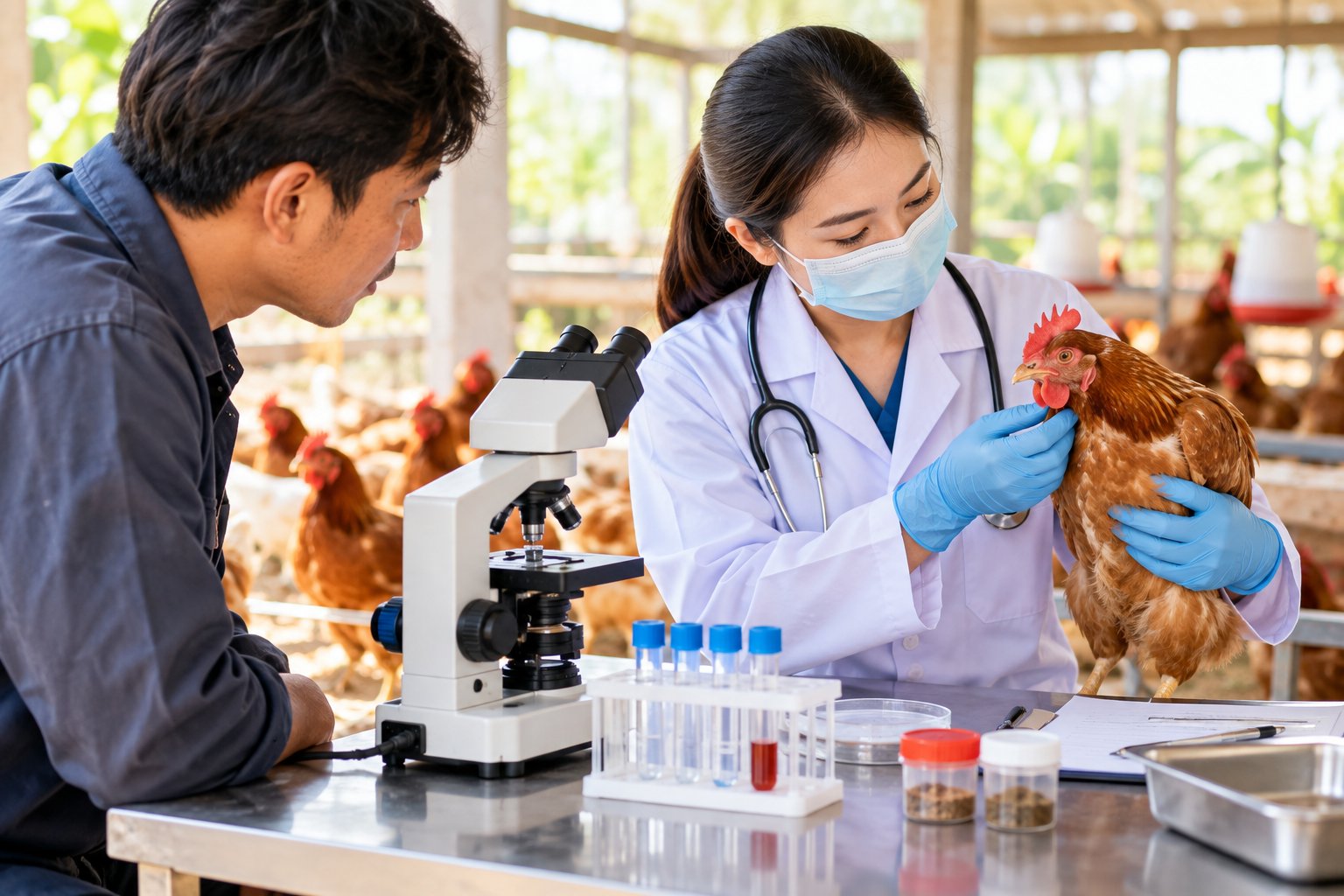 Ảnh minh hoạ: Phân gà bất thường: Cách theo dõi và xử lý
