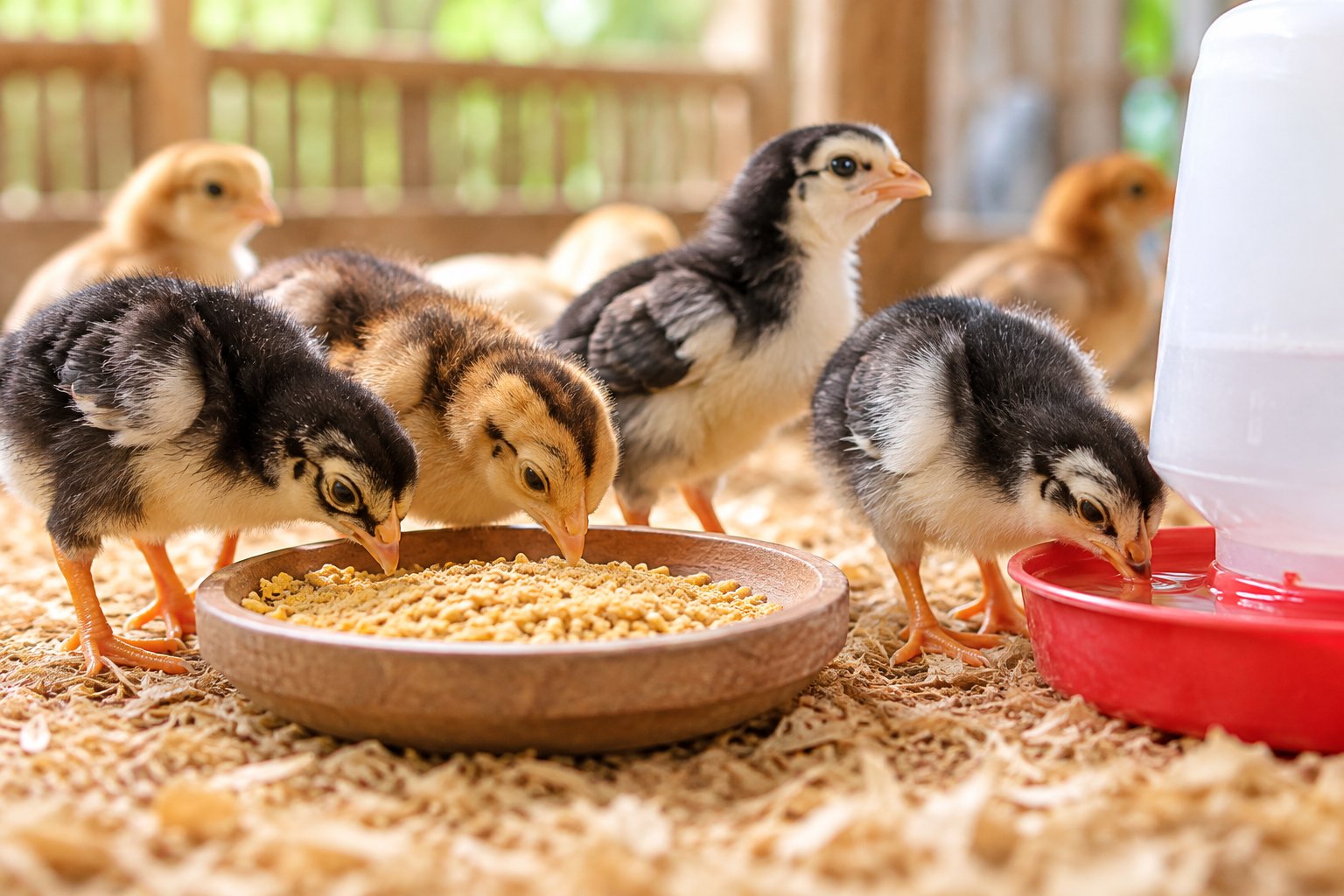 Gà chọi con mới nở ăn gì, uống nước khi nào? 3 Ảnh minh hoạ: Gà chọi con mới nở ăn gì, uống nước khi nào?